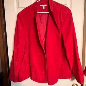 JM Collection Vibrant Red Blazer